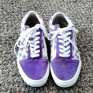Vans Purple Checkered Pattern